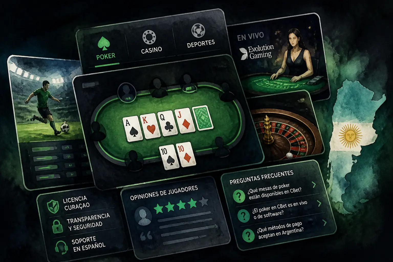 CBet Casino Poker Argentina – Juega Poker Online visual guide for Cbet